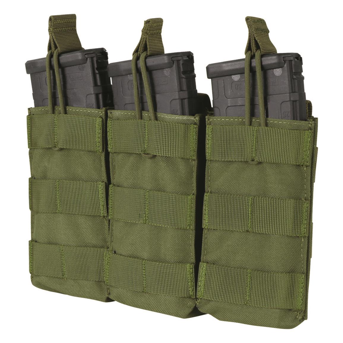 Condor M4/M16 Open Top Triple Mag Pouch, Olive Drab