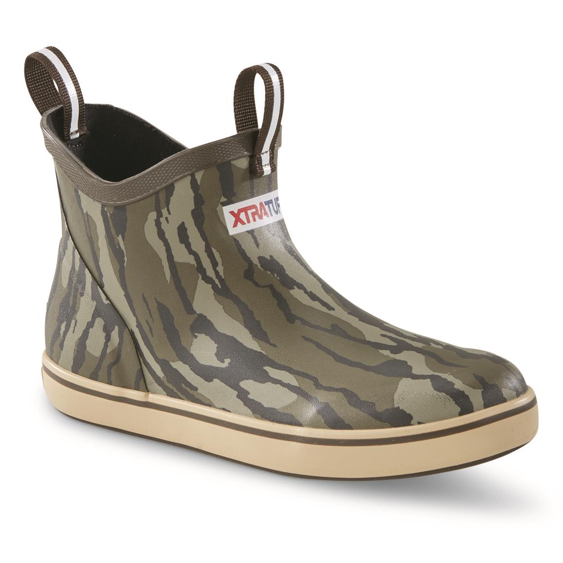 Xtratuf Kids' Mossy Oak Bottomland Ankle Deck Boots, in Mossy Oak Bottomlands, Size 4 | by West Marine