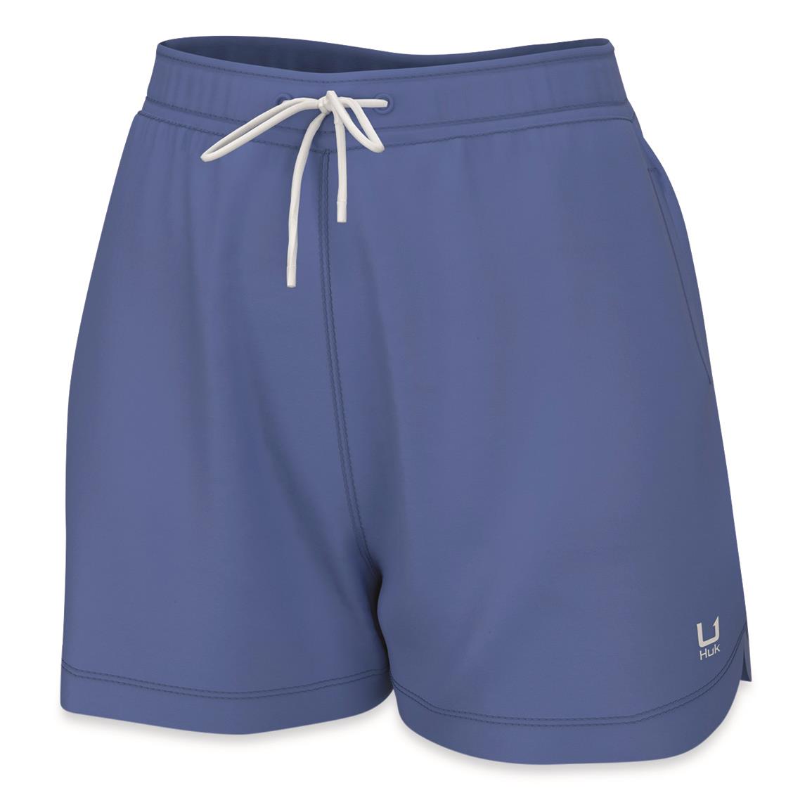 Huk Women's Pursuit Volley Shorts, Wedgewood