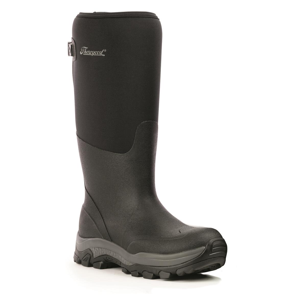 Thorogood Infinity FD 17" Neoprene Waterproof Rubber Boots, Black