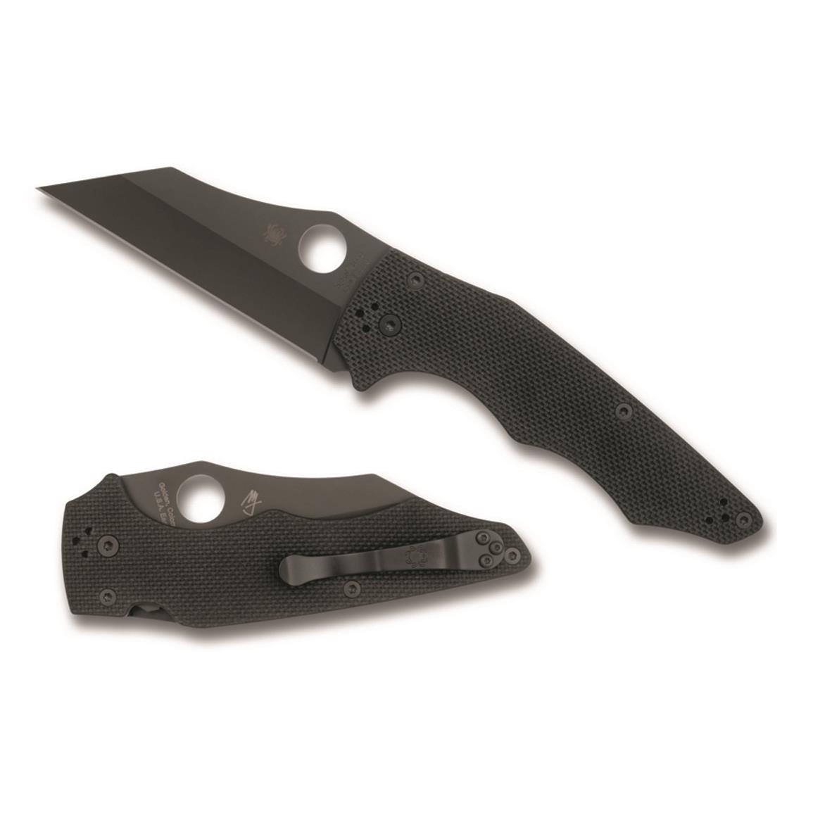 Spyderco Yojumbo Folding Knife, Black / Black, Black