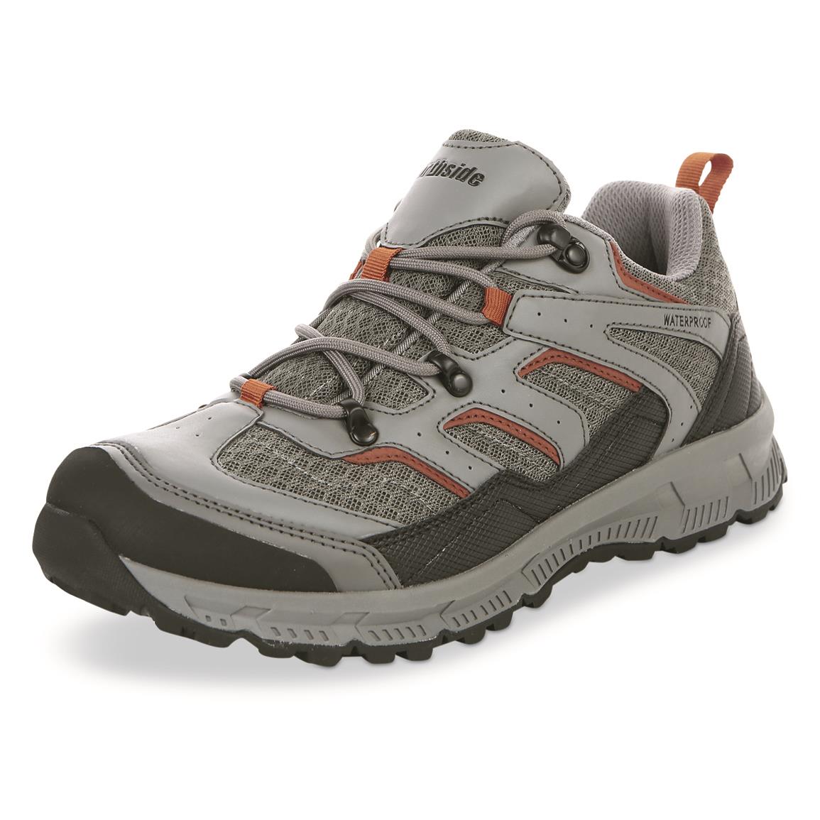 Northside Men's Croswell Low Waterproof Hiking Shoes, Gray/Orange