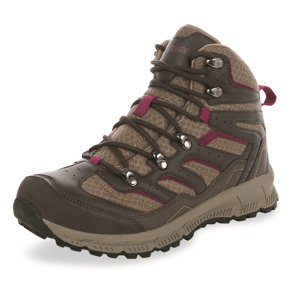 Northside Women's Croswell Mid Waterproof Hiking Boots, Brown/wine