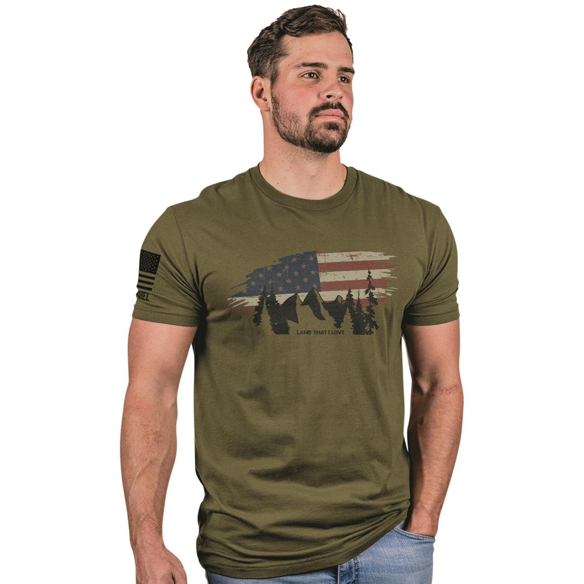 Nine Line Land That I Love T-Shirt, Military Green