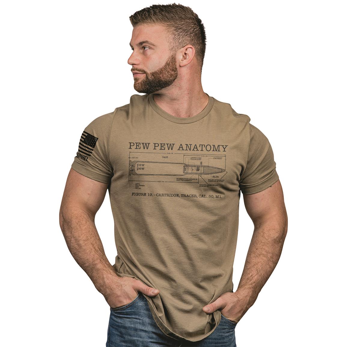 Nine Line Pew Pew Anatomy T-Shirt, Coyote