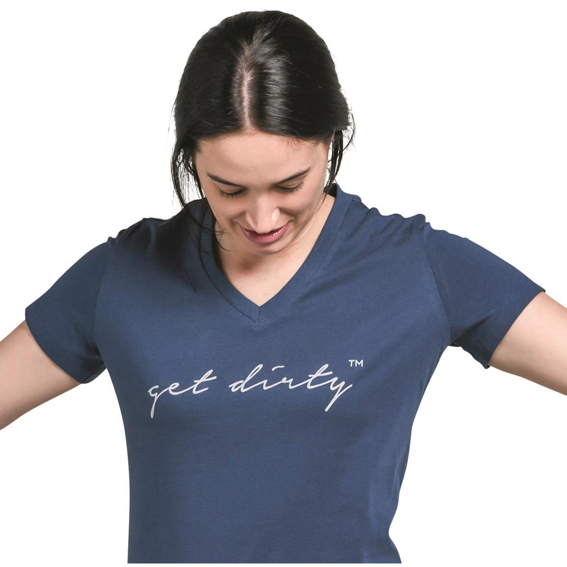 Dovetail Women's Get Dirty Tee, Dovetail Blue