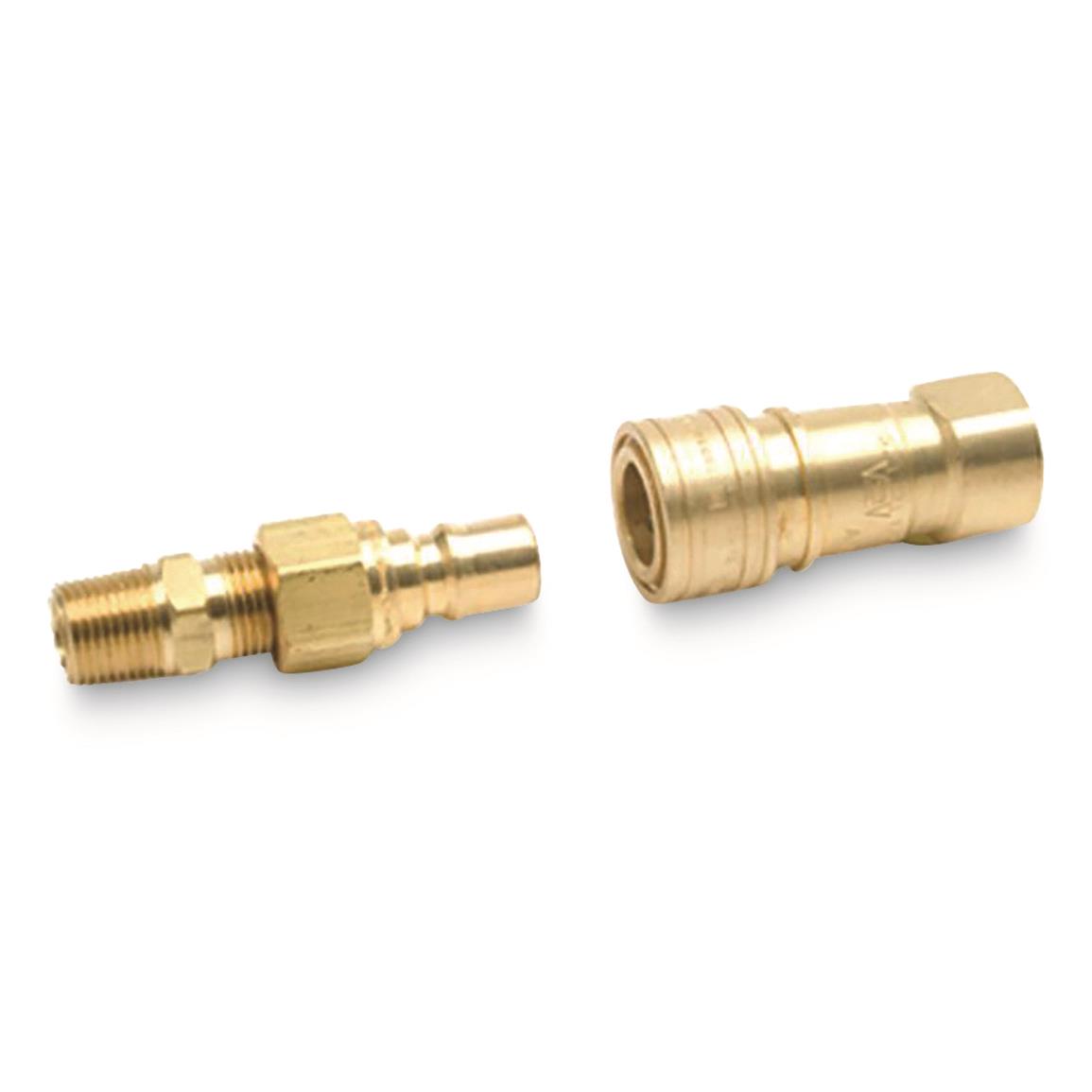 Mr. Heater Propane/Natural Gas 3/8 in. Quick Connector and Full Flow Male Plug