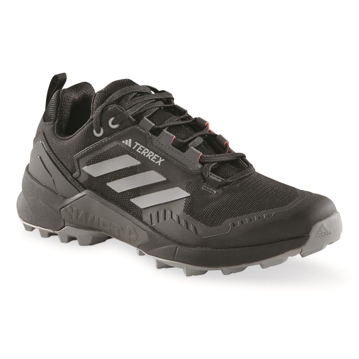 Adidas Men's Terrex Swift R3 Hiking Shoes, Core Black/grey Three/solar Red