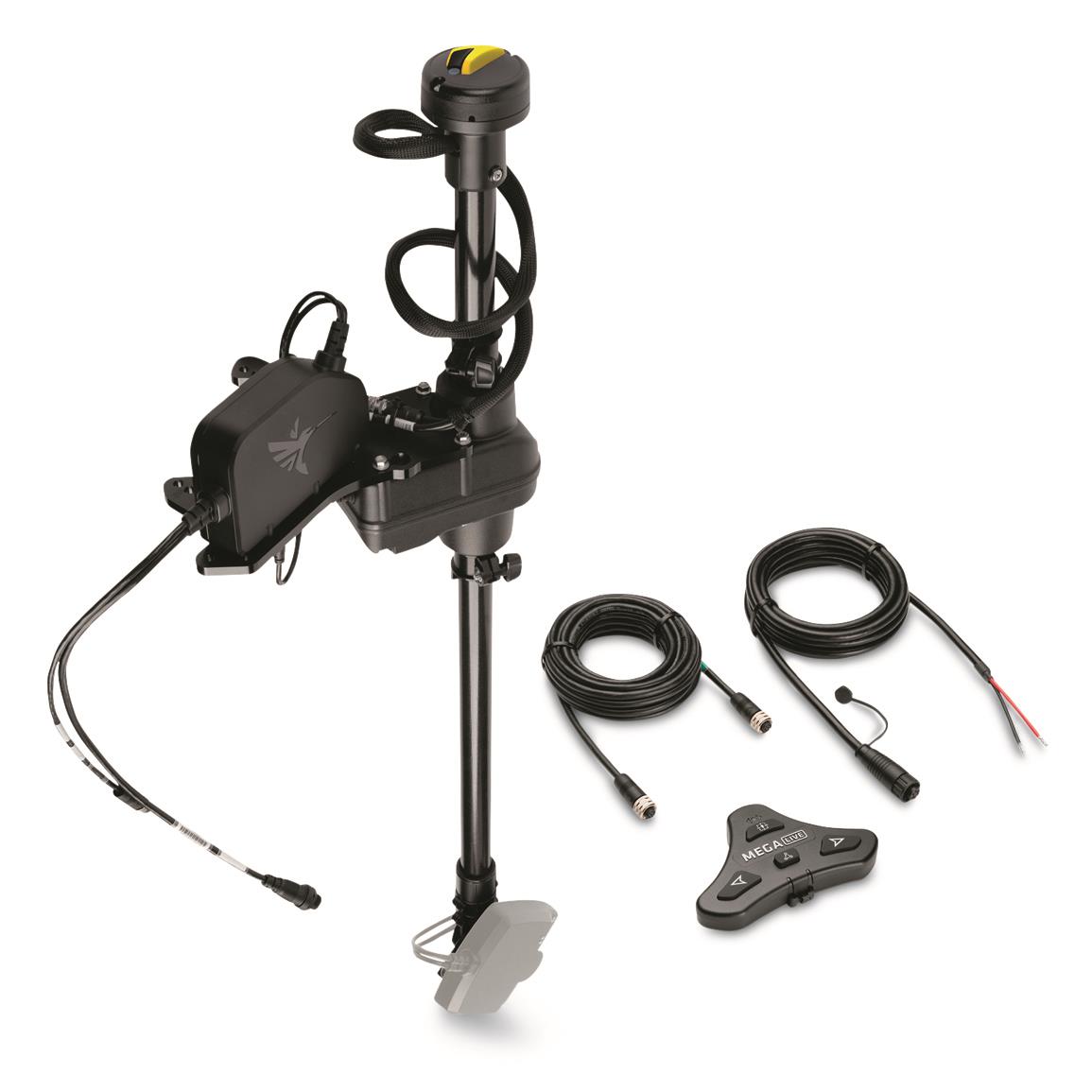 Includes MEGA Live Steering Assembly, Wireless Foot Pedal, Ultrex Mounting Kit and Hardware, 20' Ethernet Cable, and 10' Power Cable