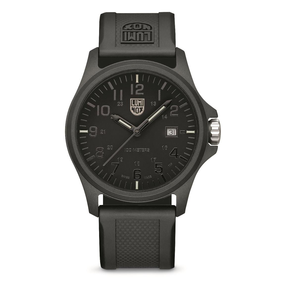 Luminox Patagonia CARBONOX 2400 Series Watch, Black/blackout