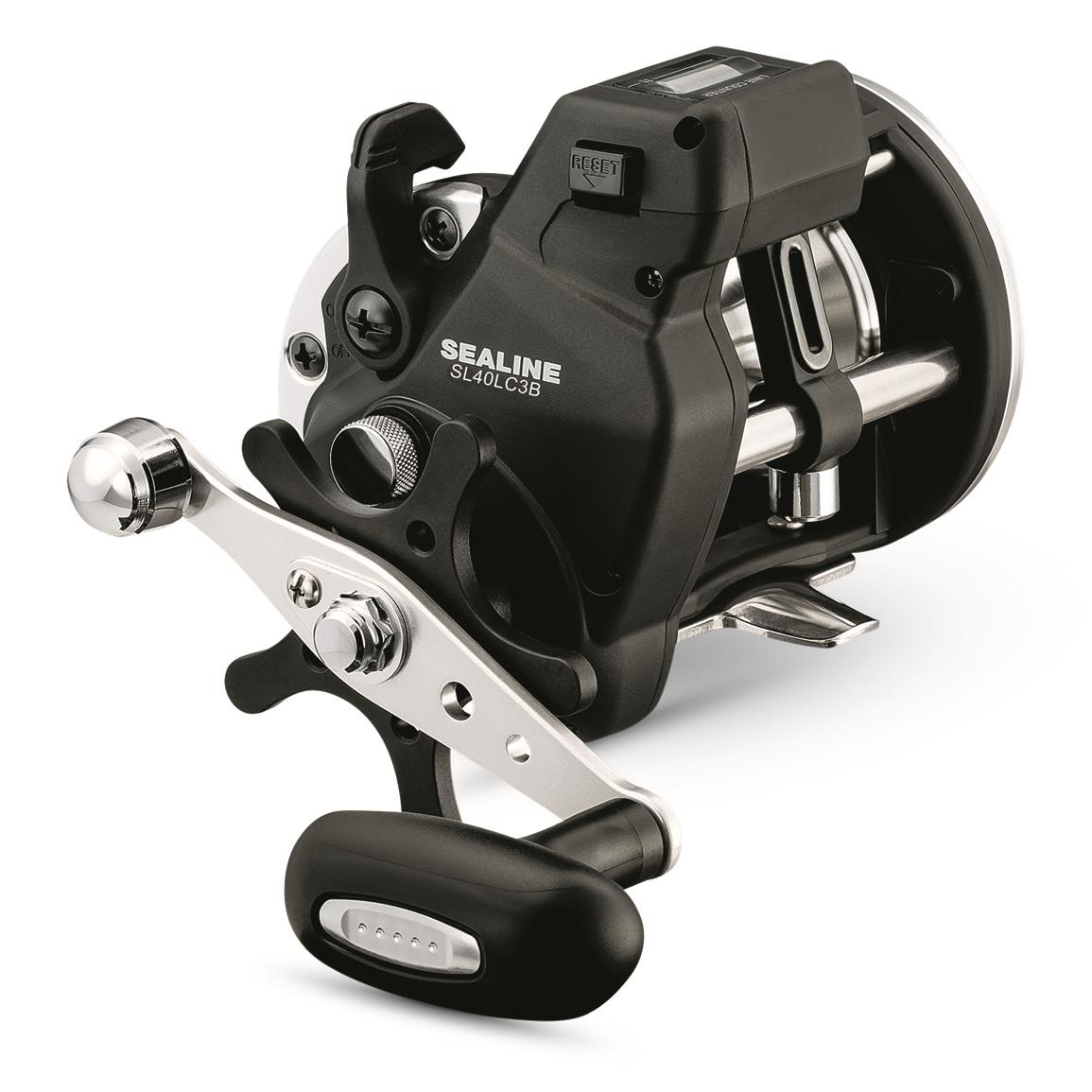 Daiwa Sealine SL-3 Line Counter Reel with Paddle Handle, Size 15, 5.1:1 Gear Ratio, Right Hand