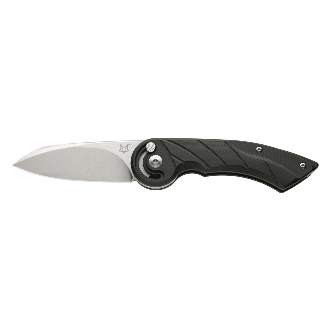 Fox Knives Radius FX-550 G10B Black G10 Folding Knife, Black