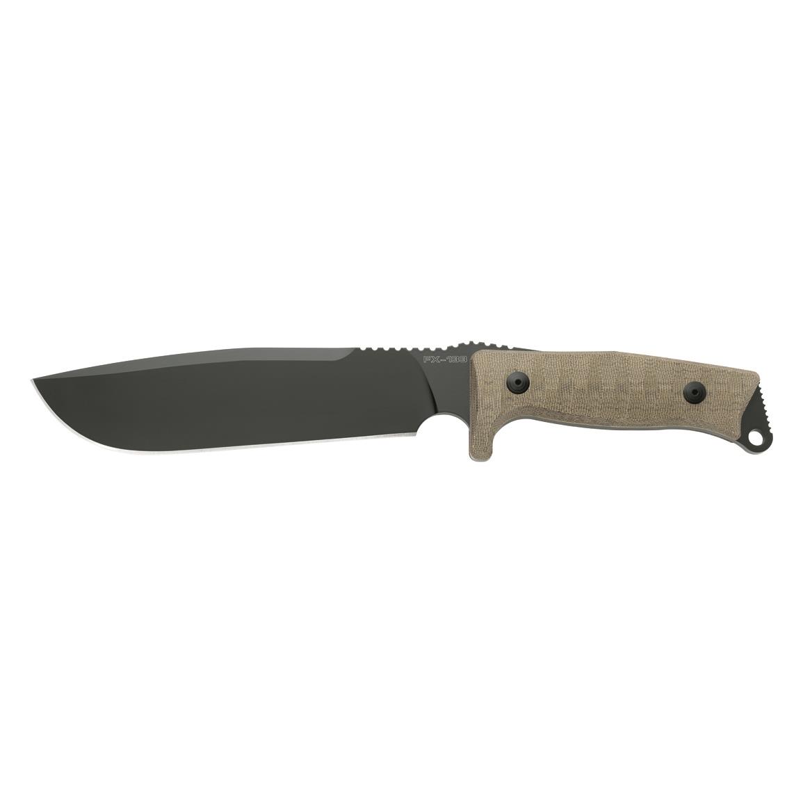 Fox Knives Combat Jungle FX-133 MGT Fixed Knife, Olive Drab