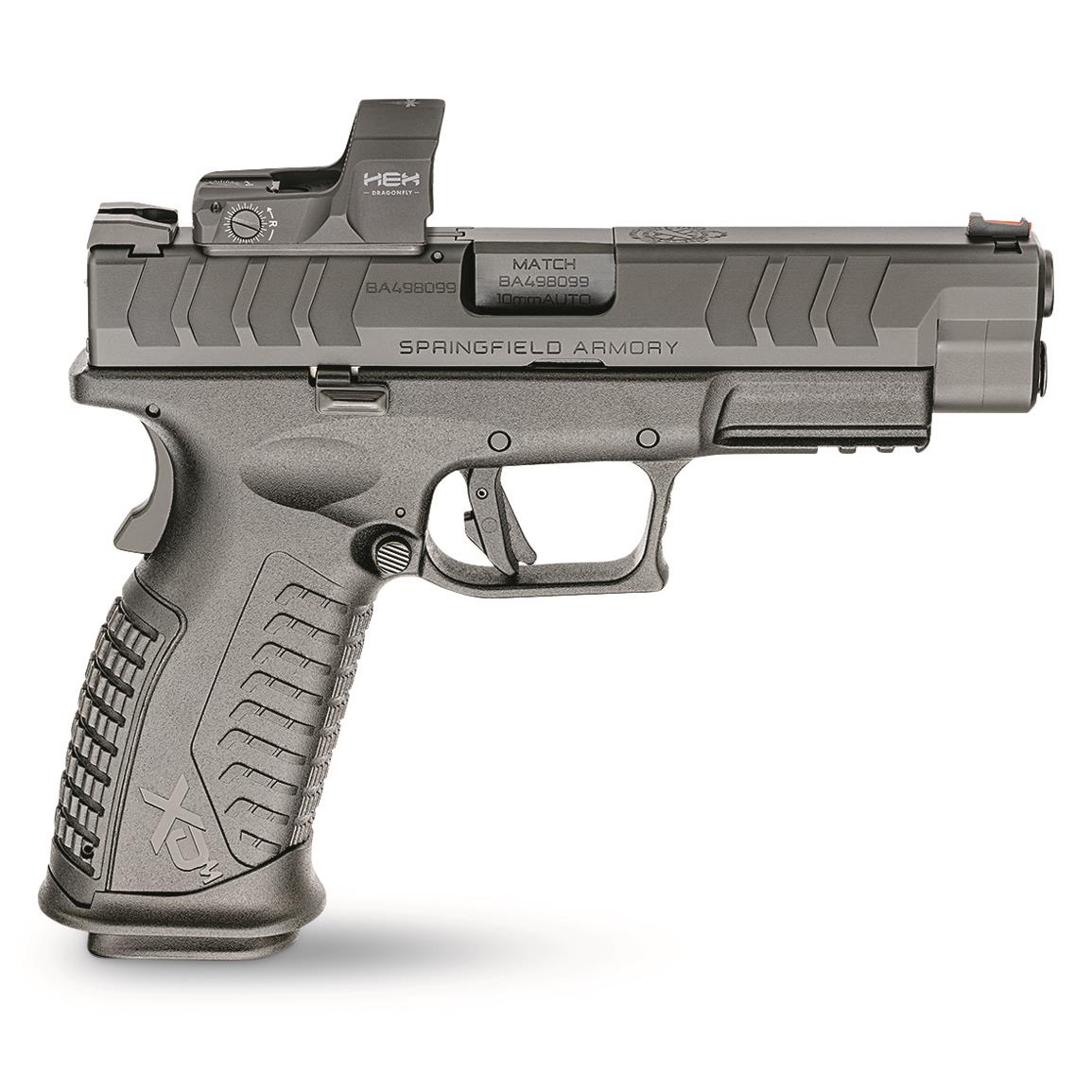 Springfield XD-M Elite 4.5" OSP, Semi-automatic, 10mm, 4.5" Barrel, Hex Dragonfly Red Dot, 16+1 Rds.