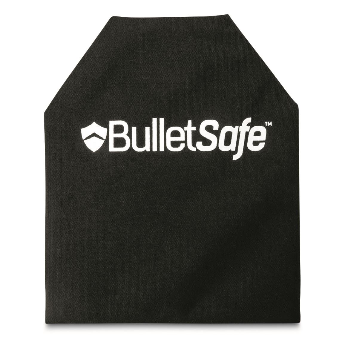 BulletSafe NIJ Certified Level IIIA Flexible Armor Panel, 10" x 12", Black