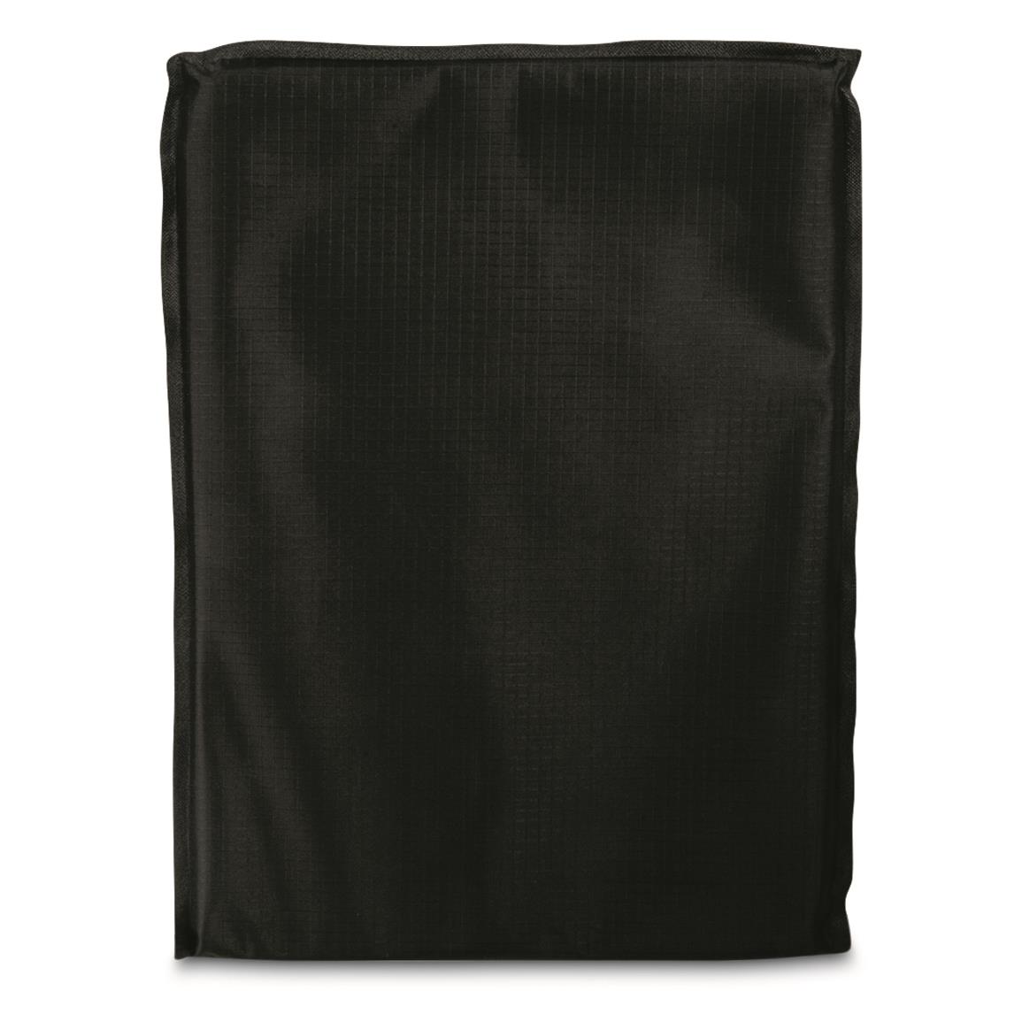 BulletSafe NIJ Certified Level IIIA Backpack Panel, 10" x 14", Black