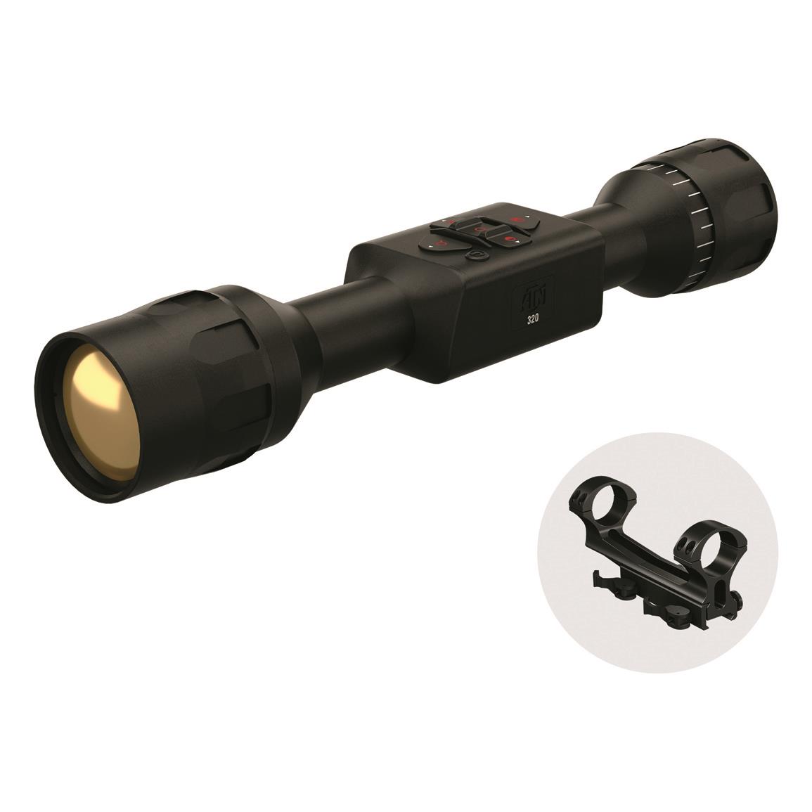ATN ThOR LT 320 5-10x Thermal Rifle Scope with Dual Ring Cantilever Mount