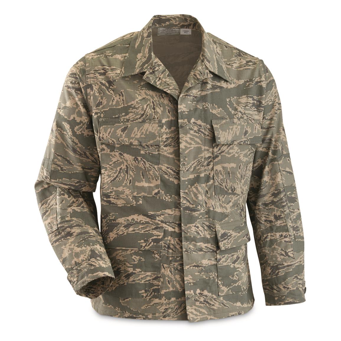 U.S. Air Force Surplus Propper Long-sleeve BDU Shirt, New, ABU Camo