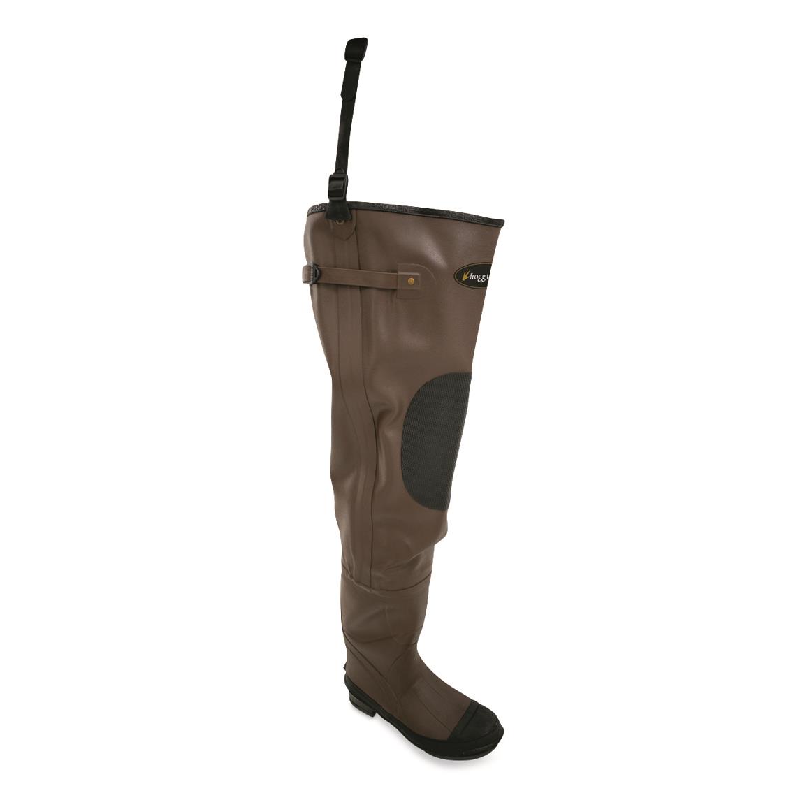 Frogg Toggs Kids' Classic II Hip Boot Waders, Cleated, Brown