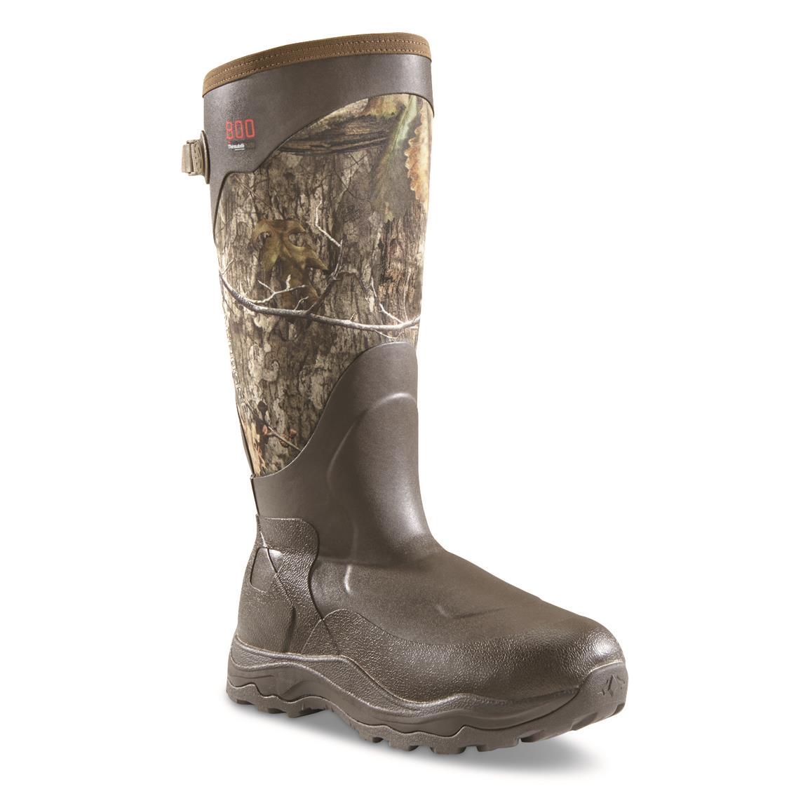 LaCrosse Men's 17" Alpha Agility 800-gram Insulated Rubber Hunting Boots, Mossy Oak® Country DNA™
