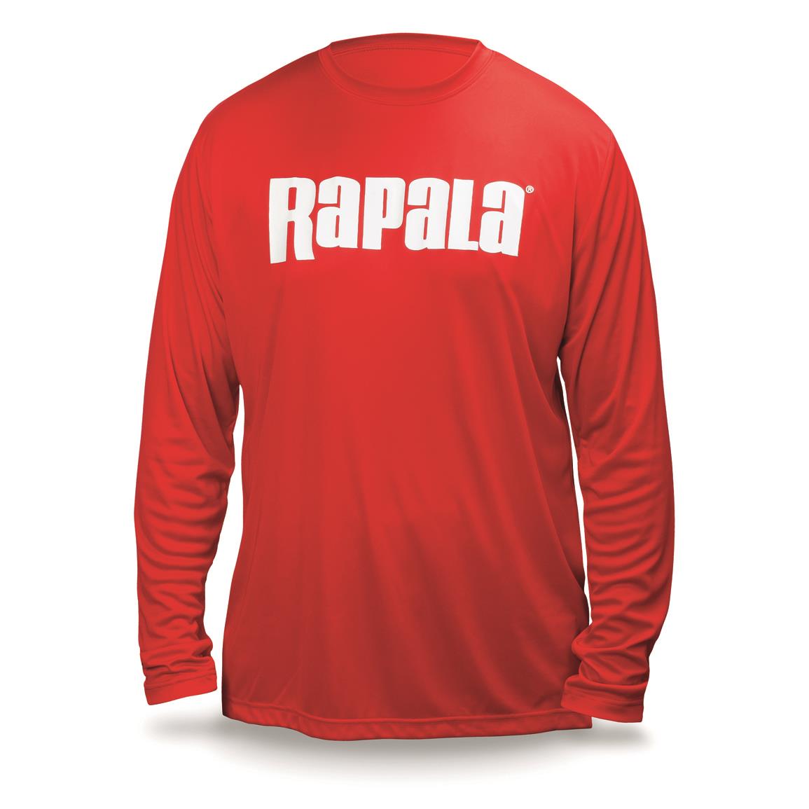 Rapala Core Long-sleeve Performance Shirt, Red