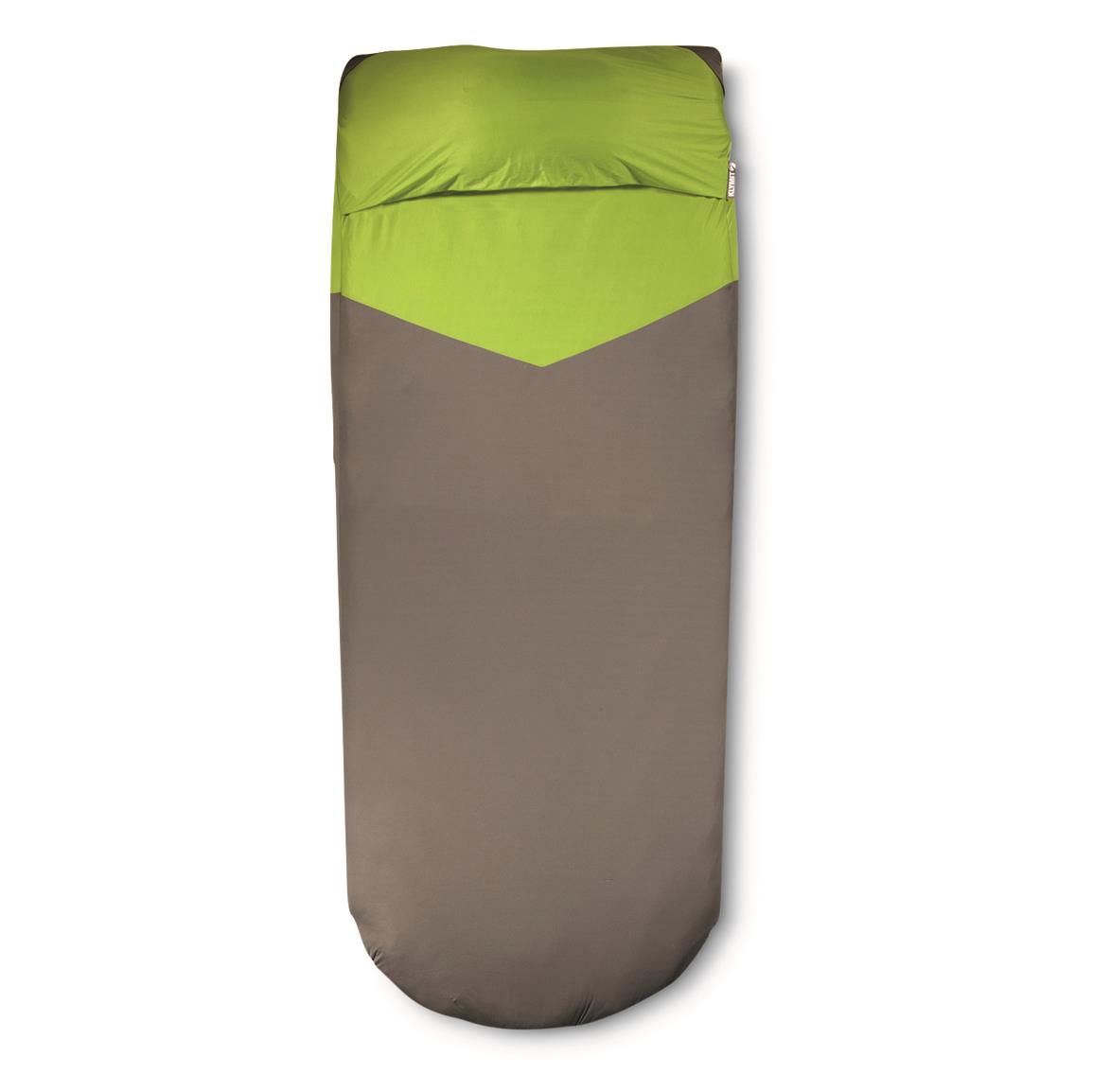Klymit Luxe V Sheet Sleeping Pad Cover, Green/Gray