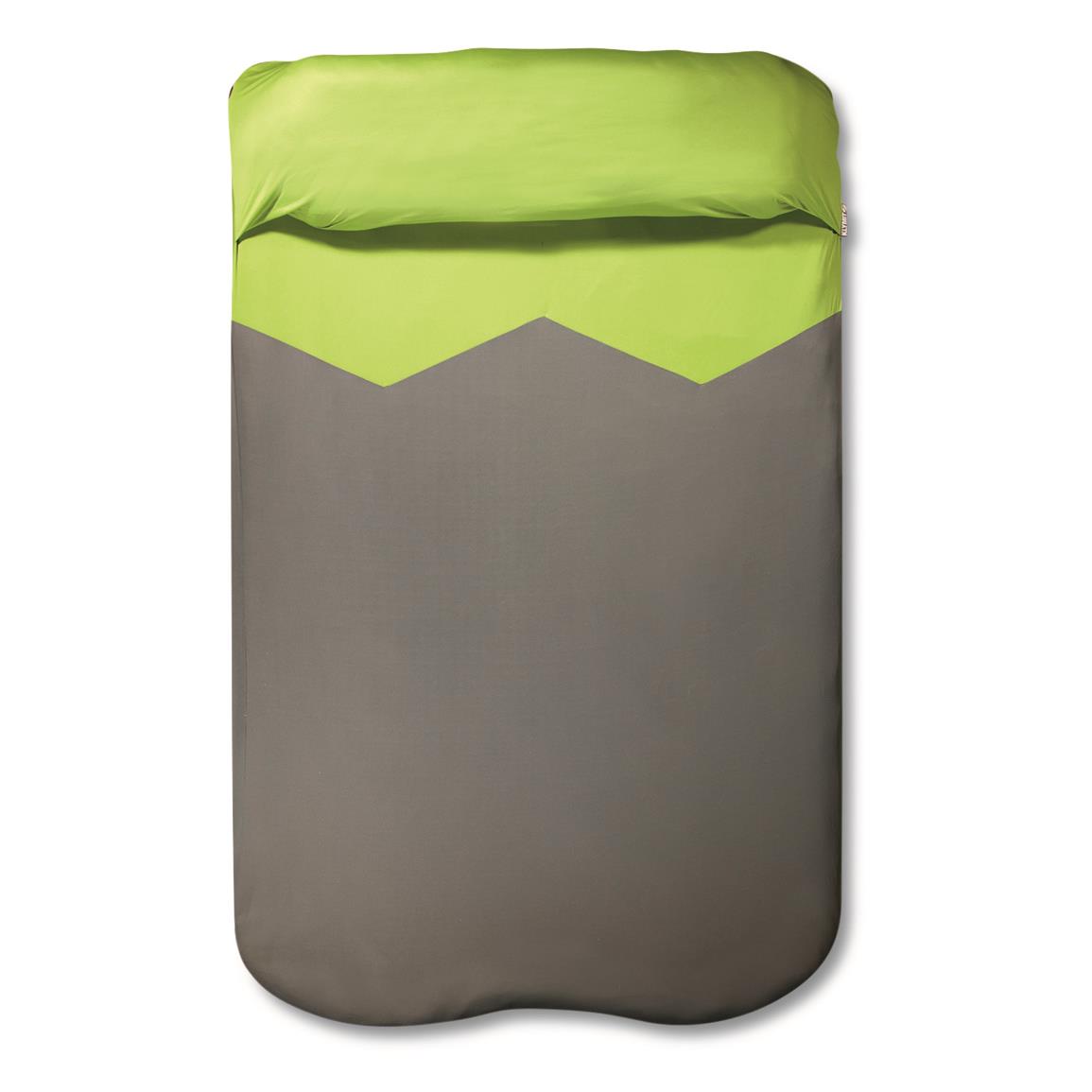 Klymit Double V Sheet Sleeping Pad Cover, Green/Gray