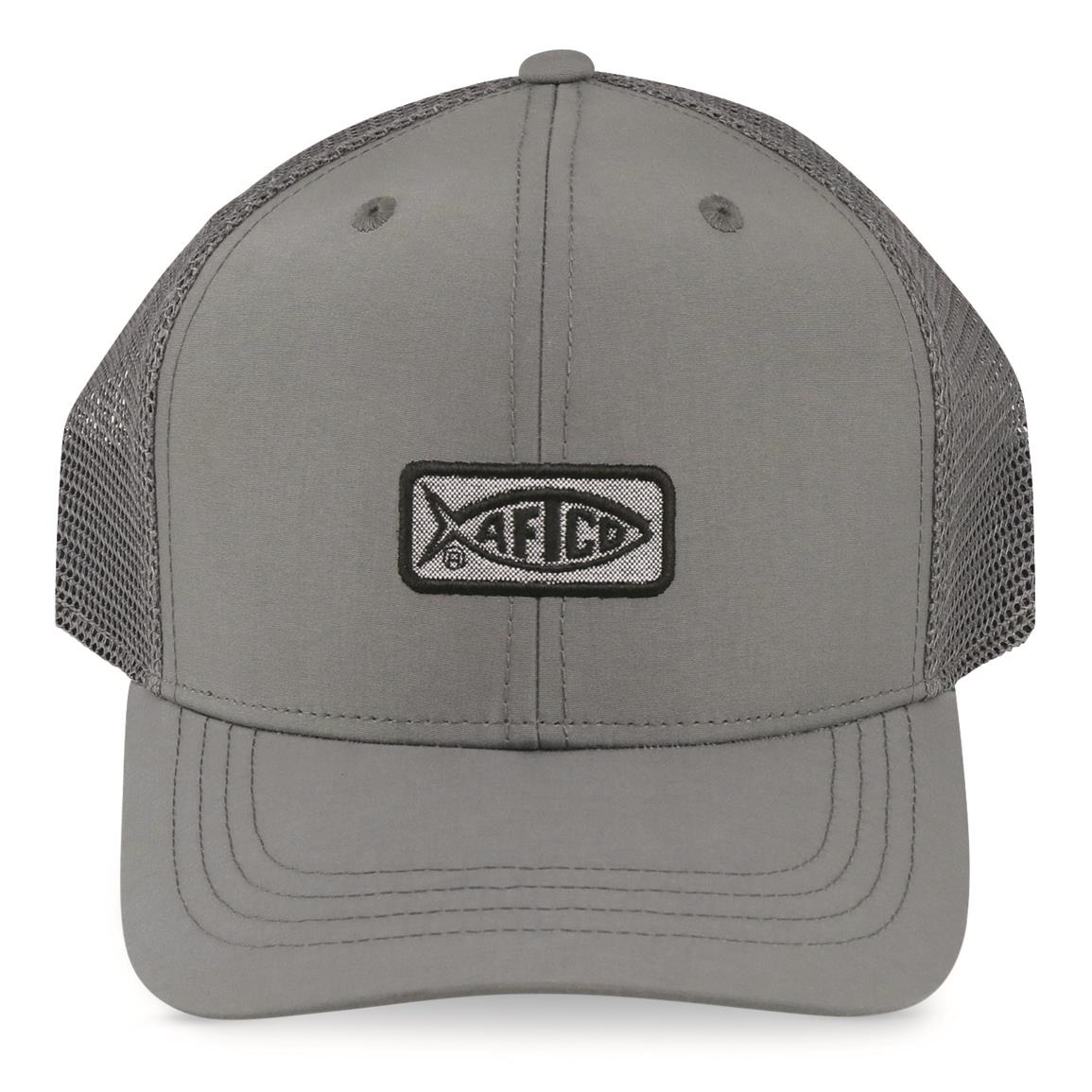 AFTCO Original Fishing Trucker Cap, Charcoal