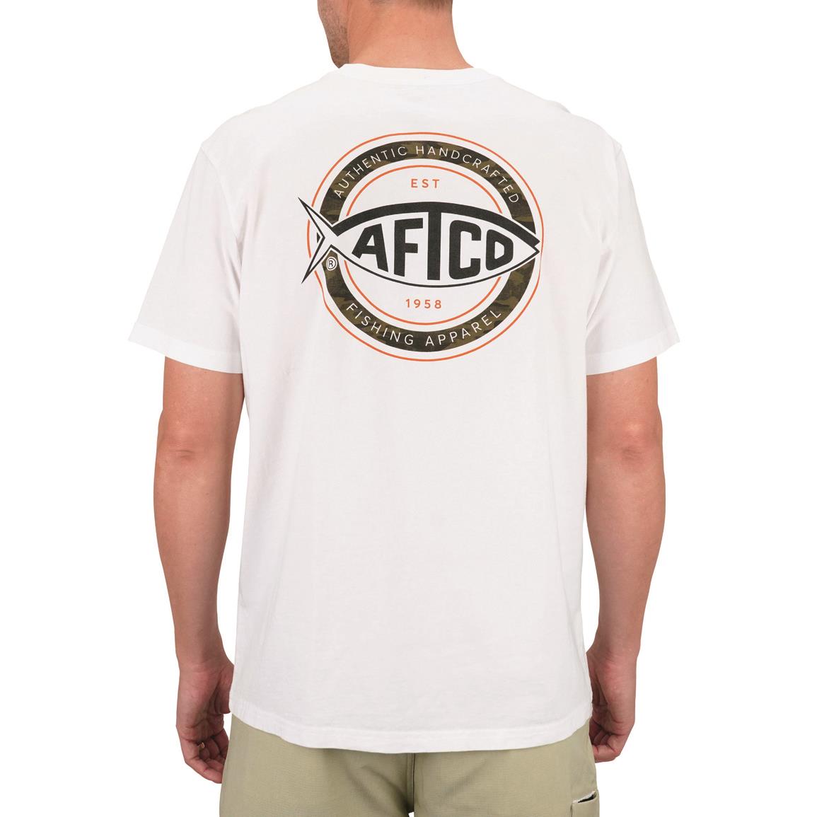 AFTCO Formula Short-sleeve Pocket T-Shirt, White
