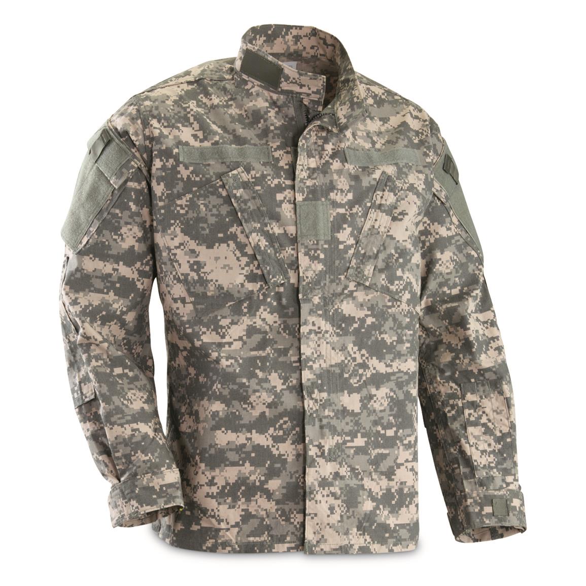 U.S. Military Surplus ACU BDU Combat Shirt, New, Army Digital
