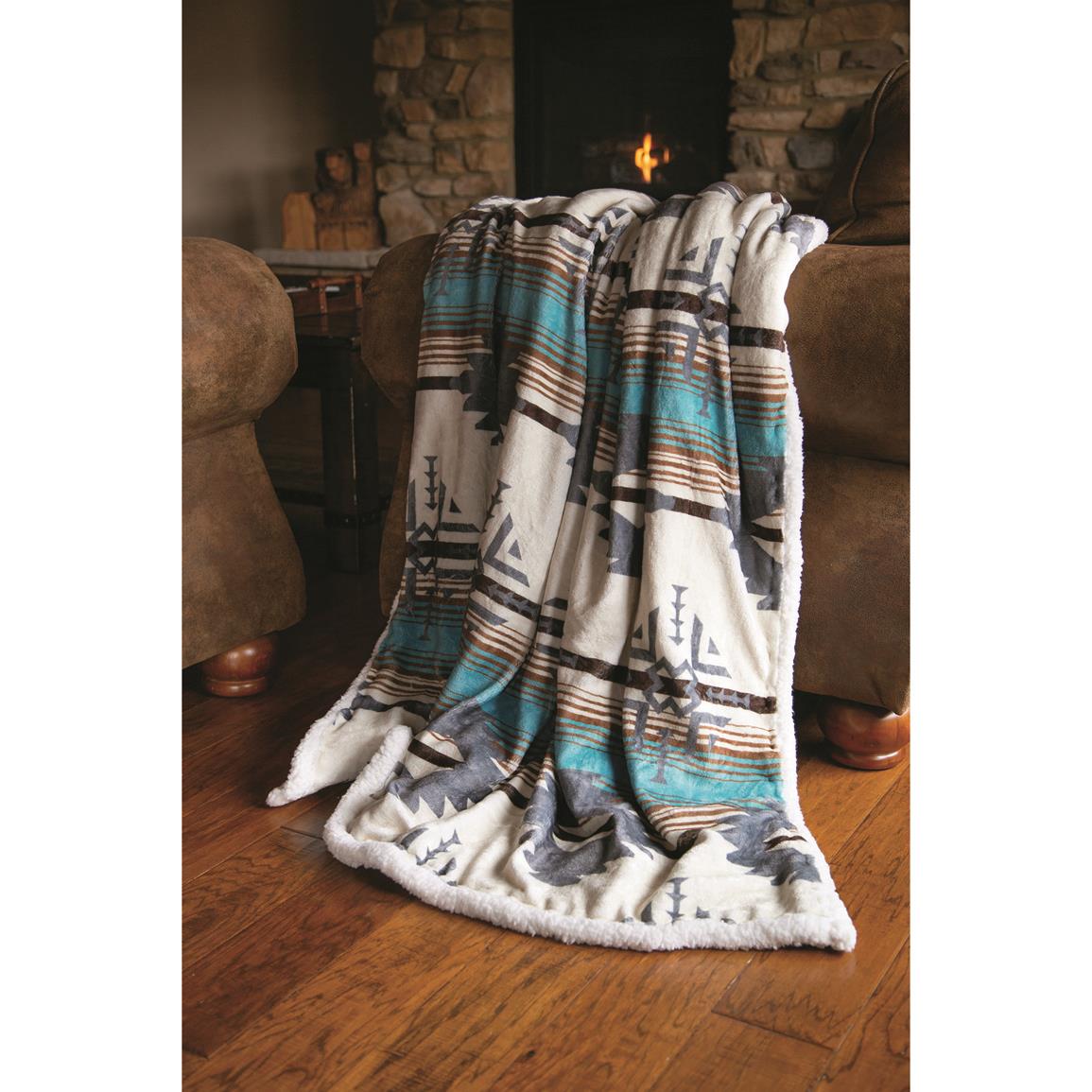 Carstens Inc. Wrangler Lone Mountain Throw Blanket
