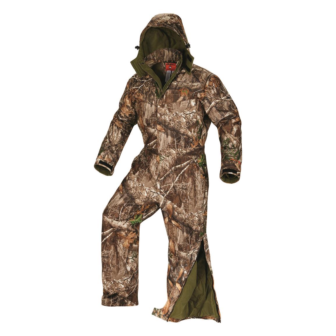 Hip-high two-way zipper with storm flap with snap closure, Realtree EDGE™