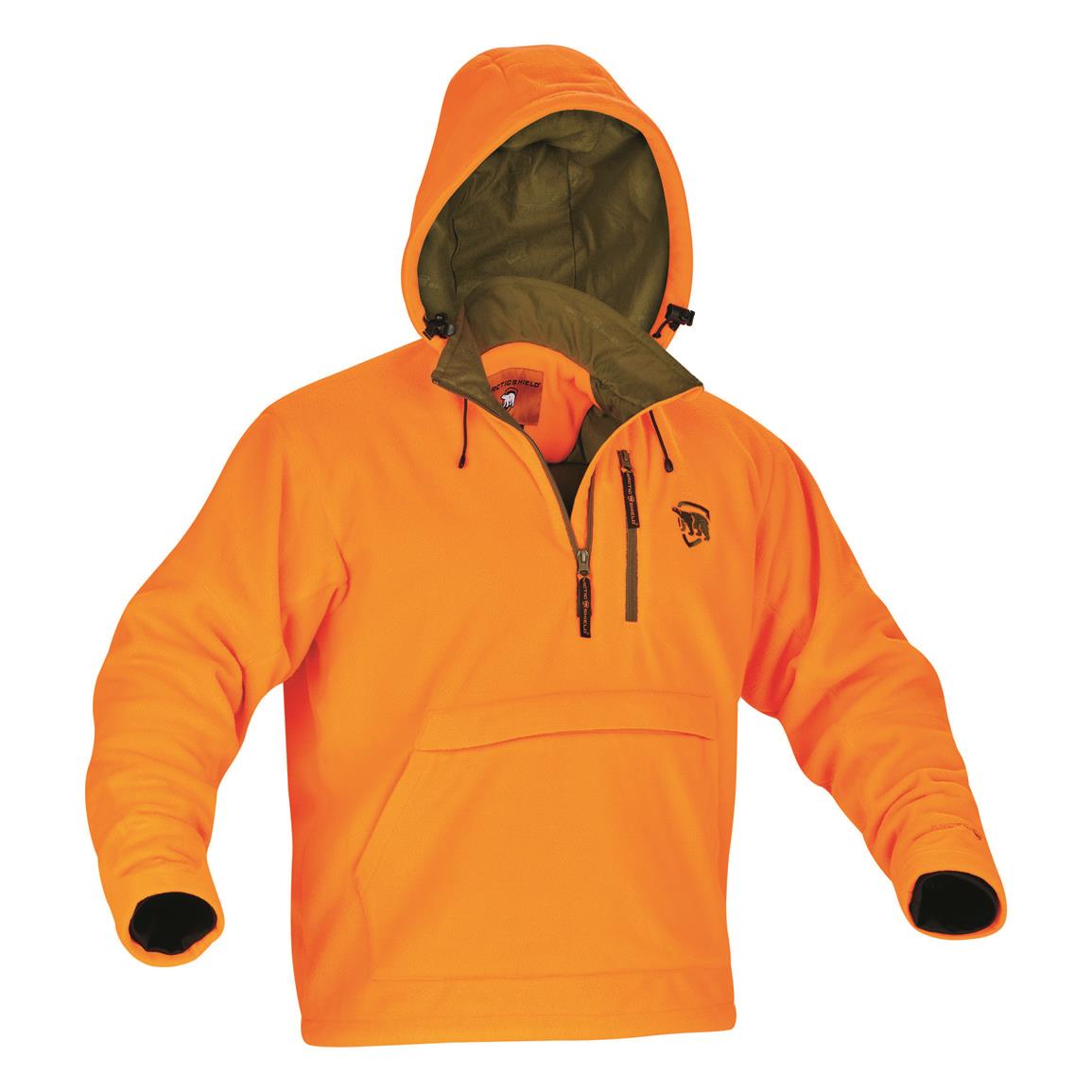 ArcticShield Men's Barricade Fleece Pullover, Blaze Orange