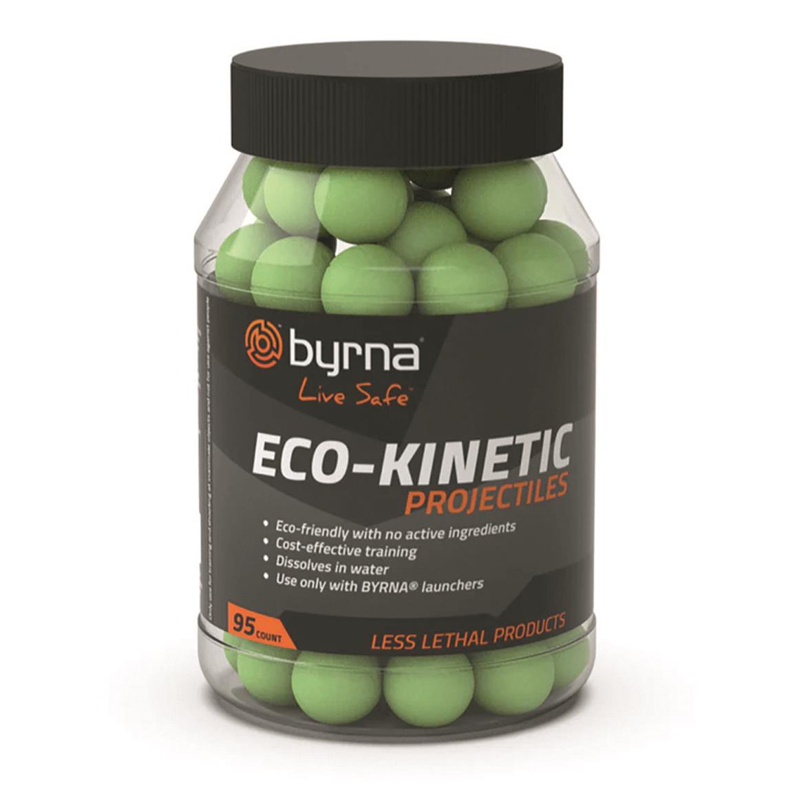Byrna Projectiles, Eco-Kinetic, 95 Count, Green