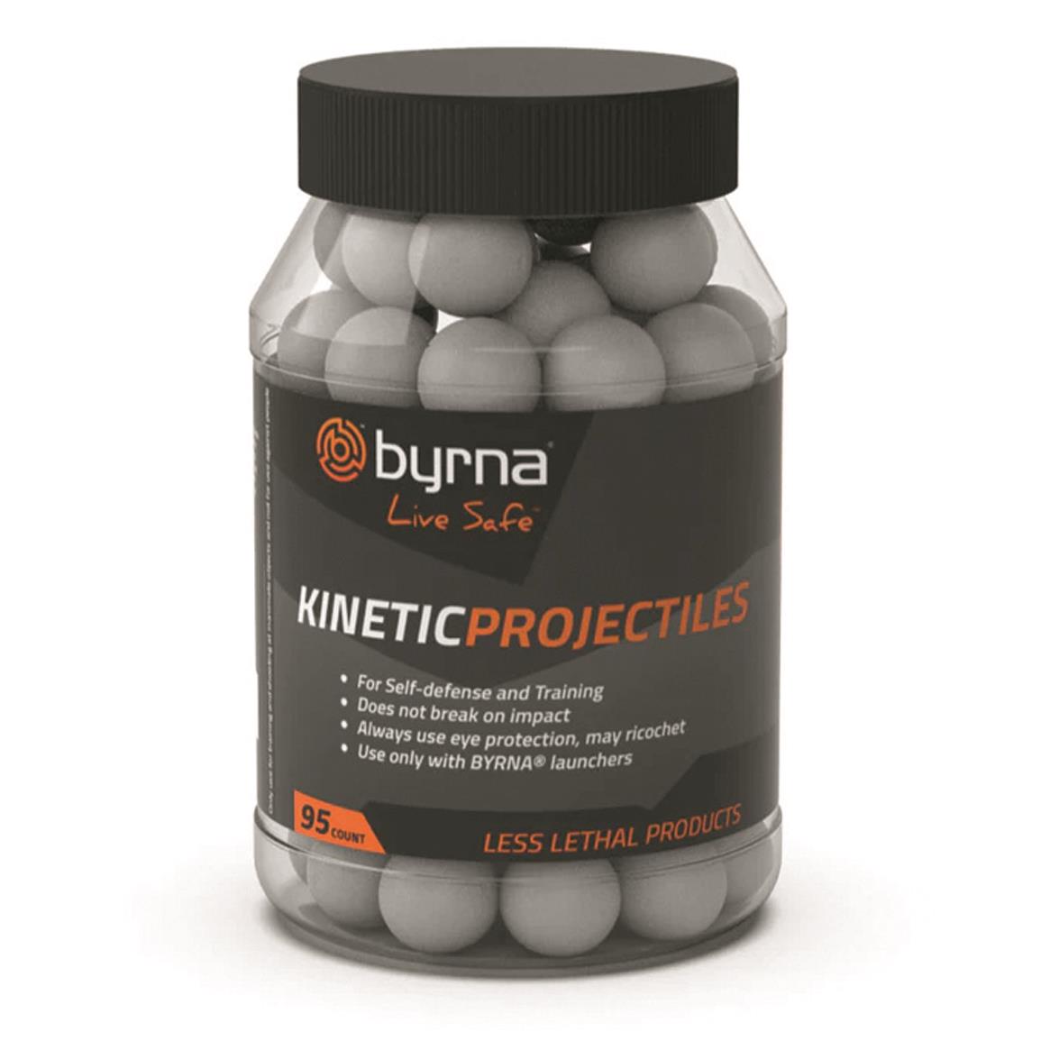 Byrna Projectiles, Kinetic, 95 Count, White