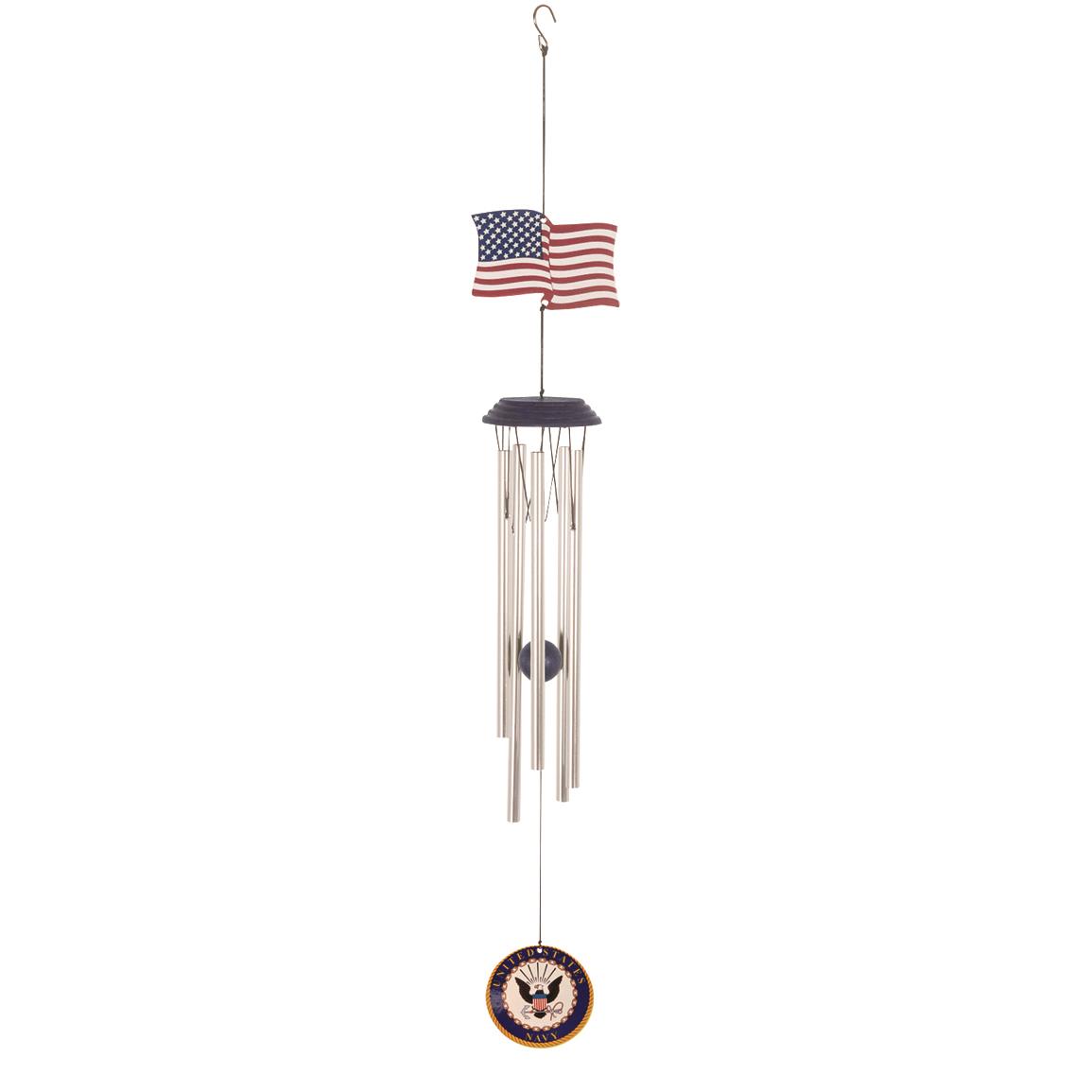 Military Flag Wind Chimes, Navy