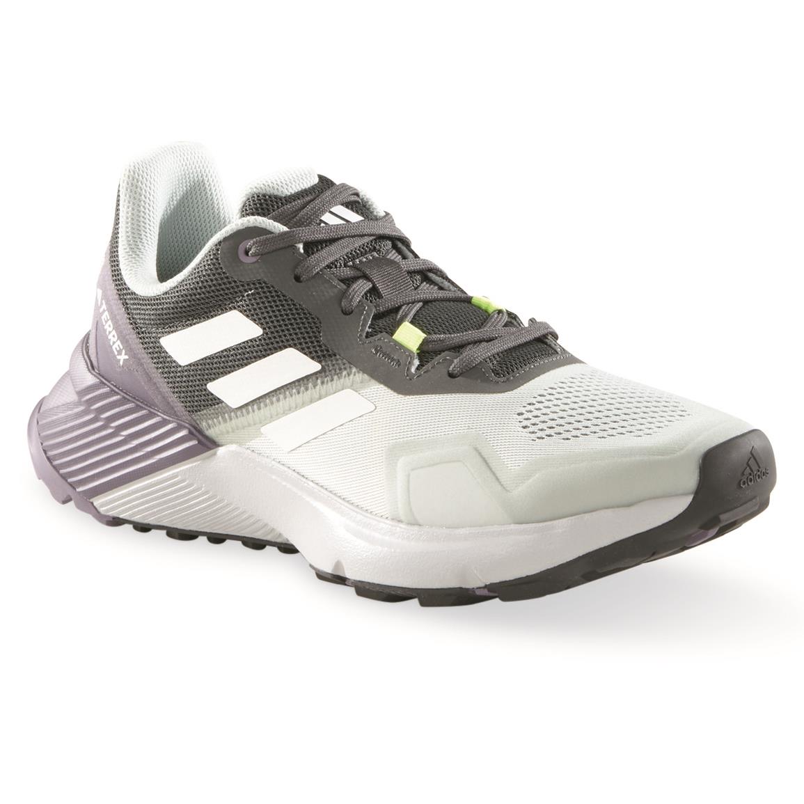 Adidas Women's Soulstride Trail Running Shoes, Dgh Solid Grey/crystal White/wonder Silv