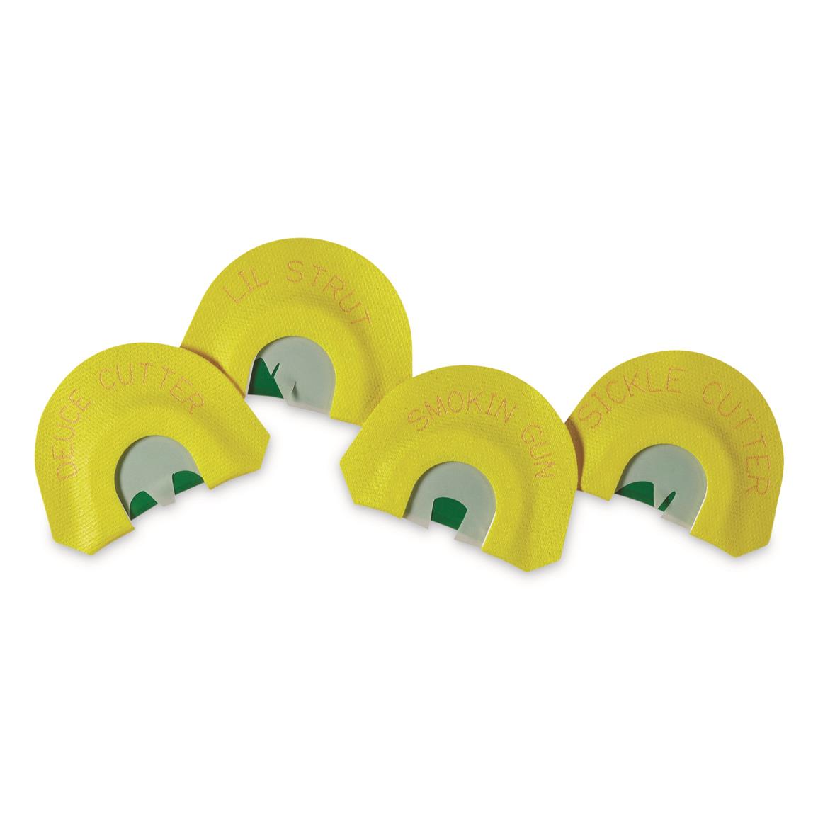 HS Strut Fearsome 4 Turkey Mouth Call Set, 4 Pieces