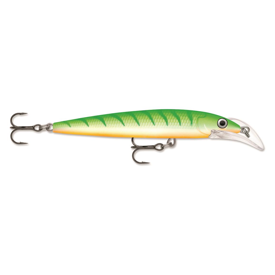 Rapala Scatter Rap Deep Husky Jerk - Green Tiger UV