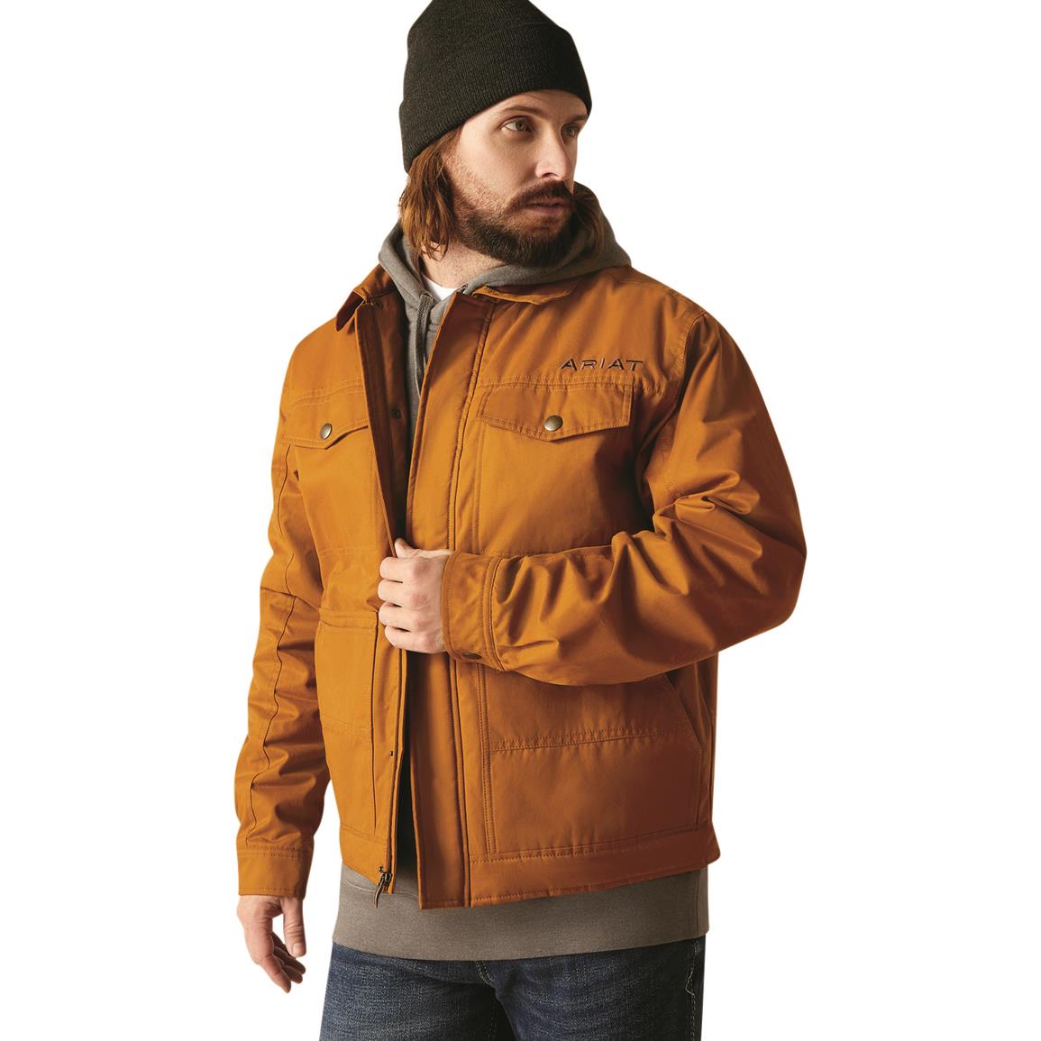 Ariat Men's Grizzly 2.0 Canvas Conceal and Carry Jacket, Chestnut