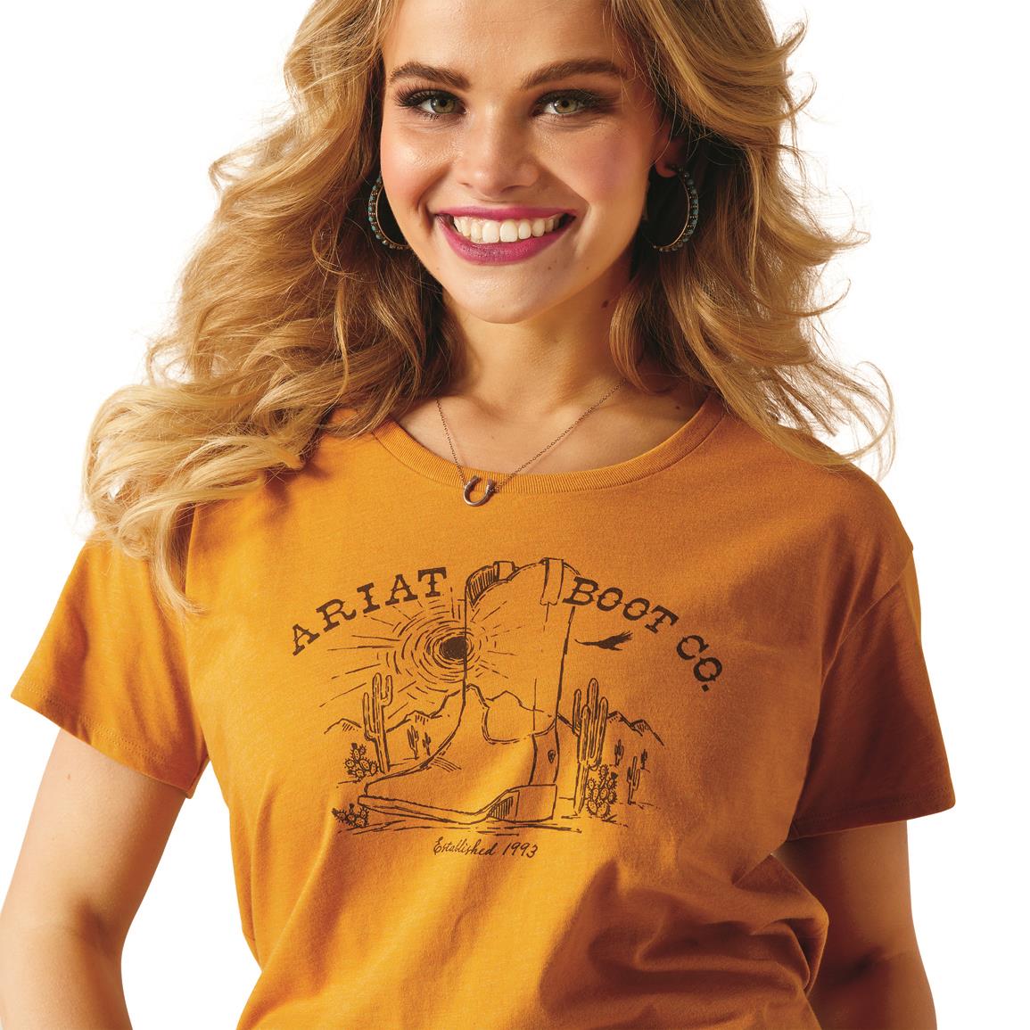 Ariat Women's Bootscape T-Shirt, Buckhorn Heather
