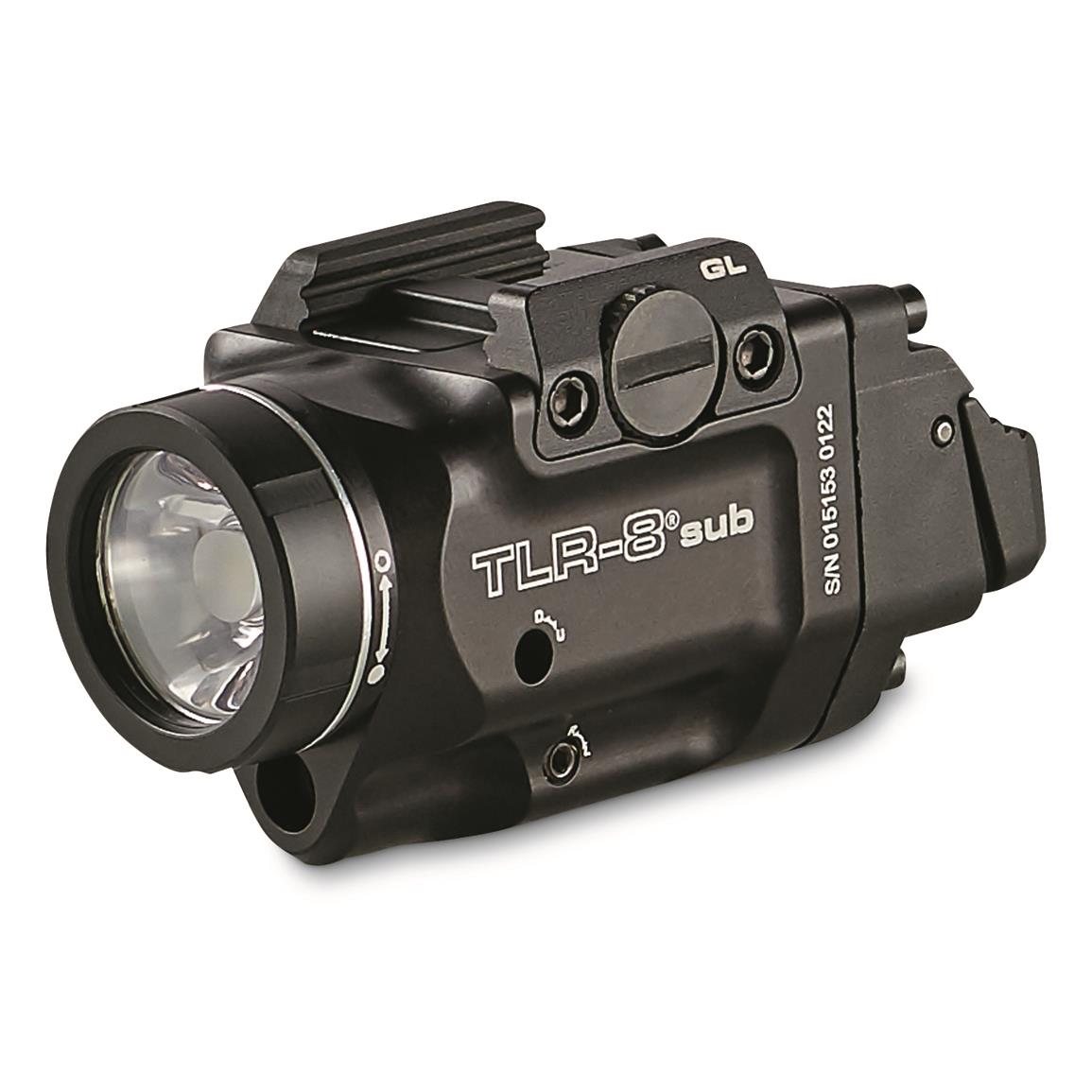 Streamlight TLR-8 Sub Tactical Pistol Light with Red Laser, for Glock 43X/48 MOS