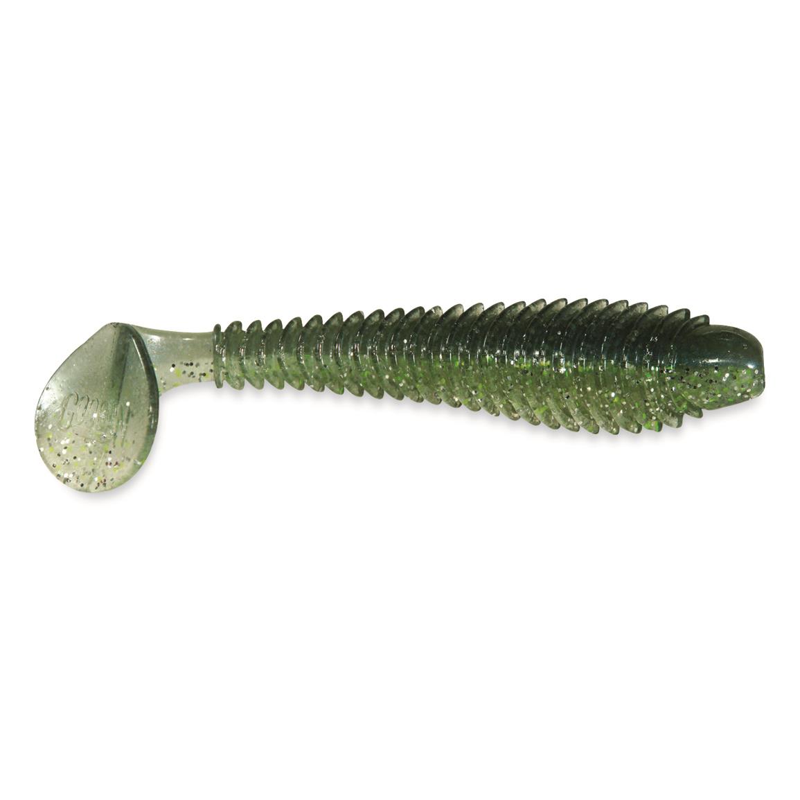 Googan Baits Saucy Swimmer, 2.8", 9 Pack, Sexy Shimmer
