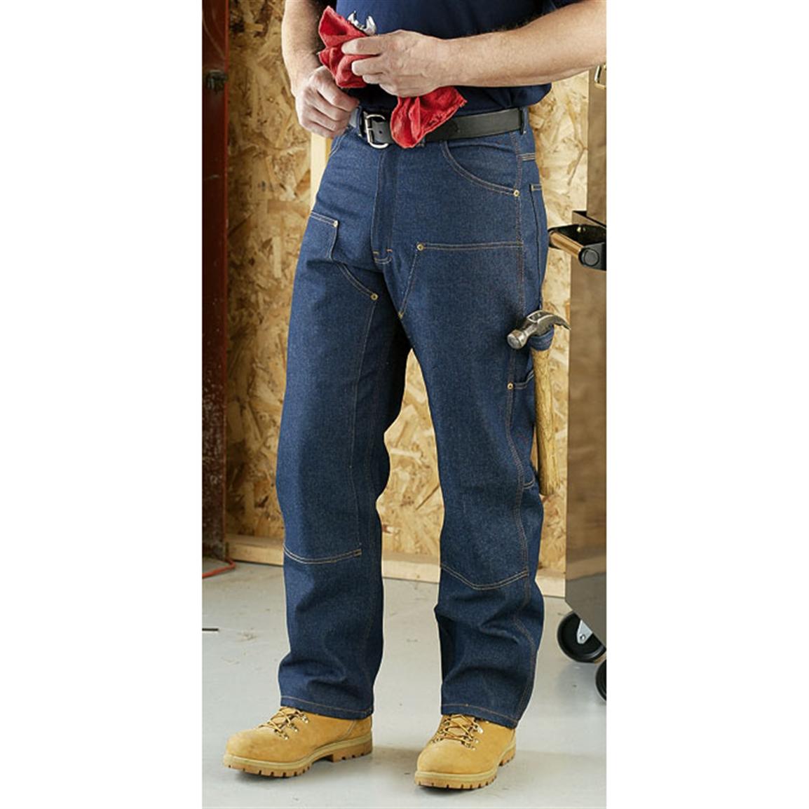 key double front jeans