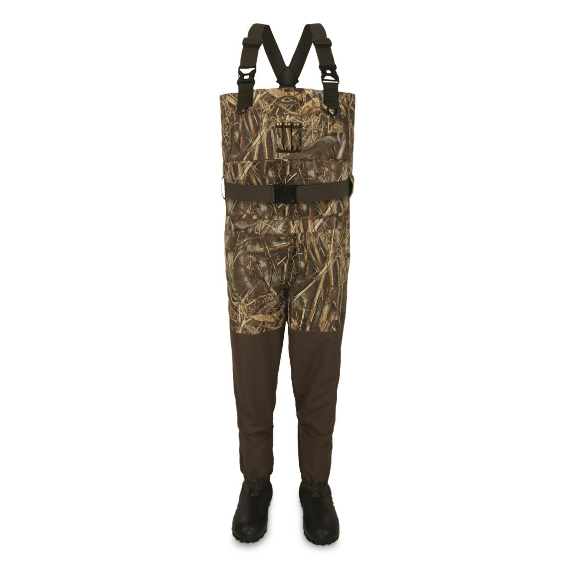 Drake Waterfowl Women's Eqwader Breathable Insulated Waders, 1,600-gram, Realtree Max-7