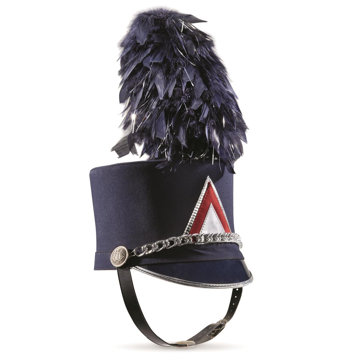 U.S. Municipal Surplus Shako Marching Band Hat, Used, Black