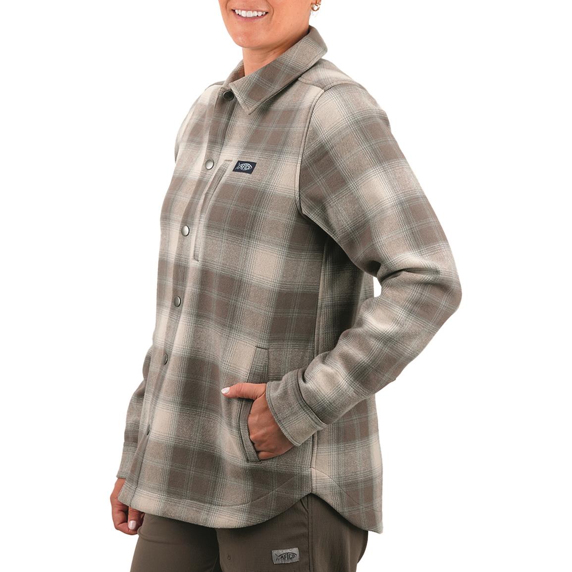 AFTCO Women's Stout Shacket, Bungee Cord