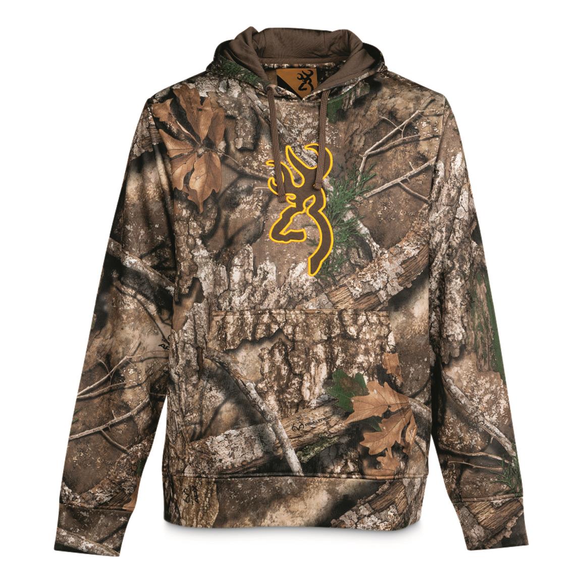 Sweat Capuche Camouflage Homme Mossy Oak – Taille L, Vert, Cordon De Serrage, état Correct