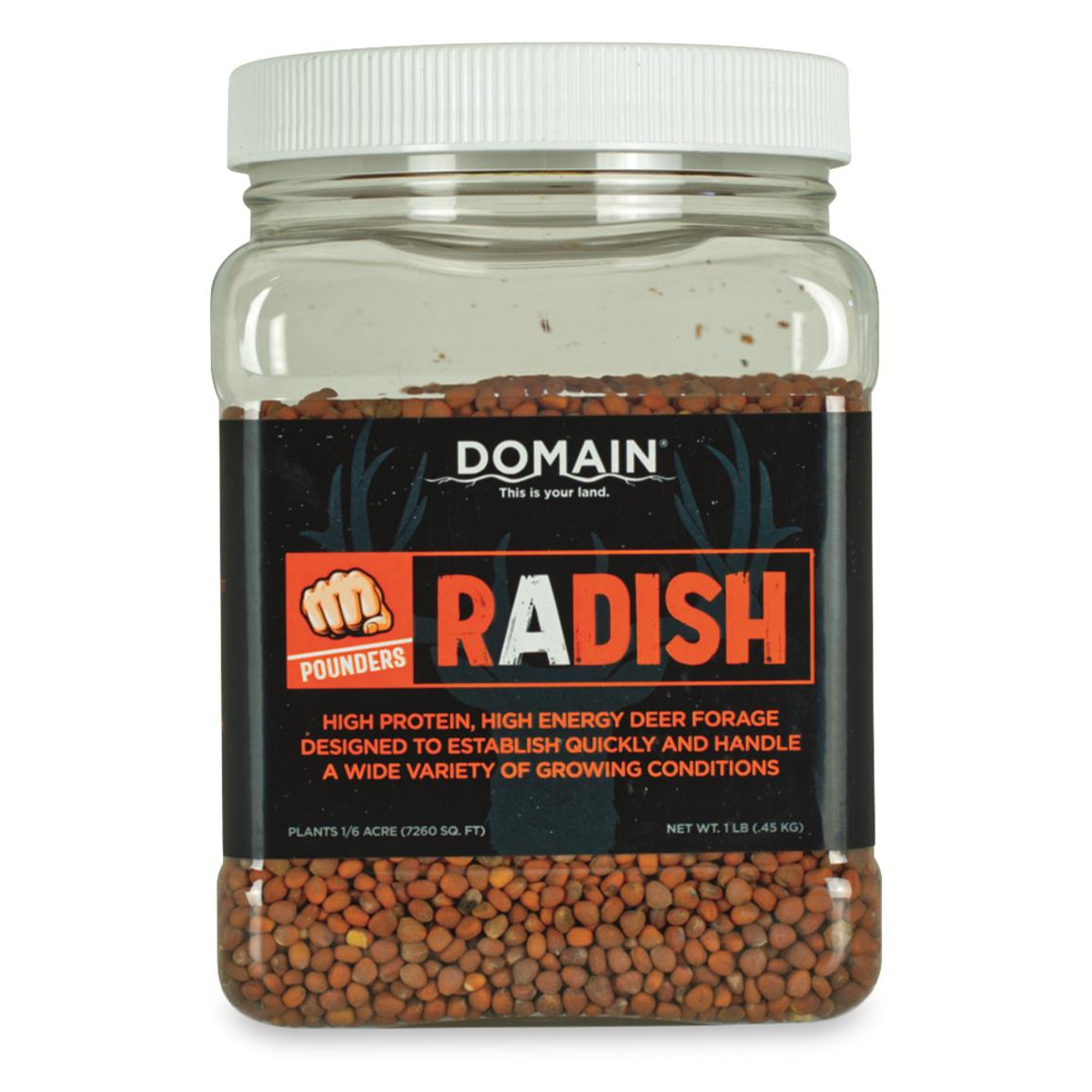 Domain Pounder Radish Food Plot Seed, 1 lb.