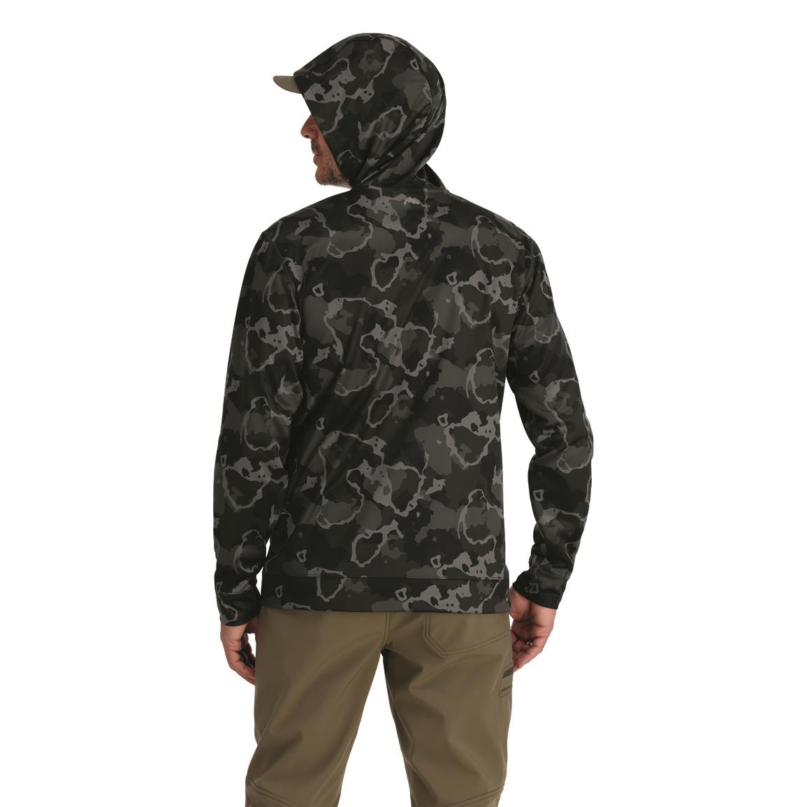 Columbia PFG Fish Flag Felpa Con Cappuccio Unisex Bambino, Grigio/Bianco, Tessuto Morbido Misto Cotone Con Tasca A Marsupio